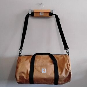 Carhartt Amber Duffle Bag with Black Handles & Strap – GUC *Flaw